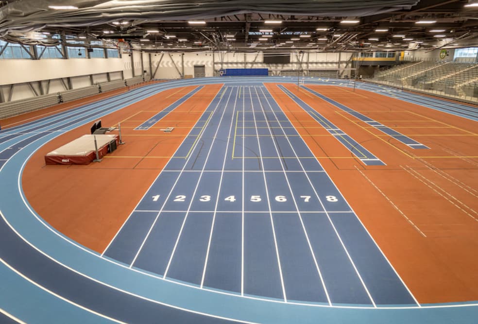Gyms with Indoor Tracks